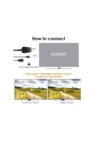 Geeksen Mirascreen K4 Siyah Kablosuz Ekran Yansıtıcı: 1080p Full Hd, Airplay/miracast/dlna Desteği, Android/ios Uyumlu, Plug&play