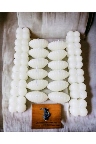 Bernami Biblo Pinterest 20 Adet Dekoratif Mini Bubble Ve Mini Istiridye Mum Seti