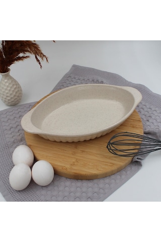 Arna Seramik Fırın Kabı Yanmaz Yapışmaz 33 Cm