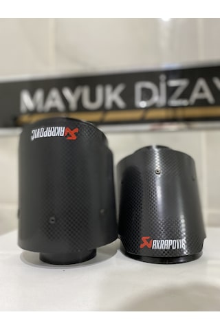 Akrapovic Karbon Egzoz Ucu 100mm Tek --mayukdizayn--