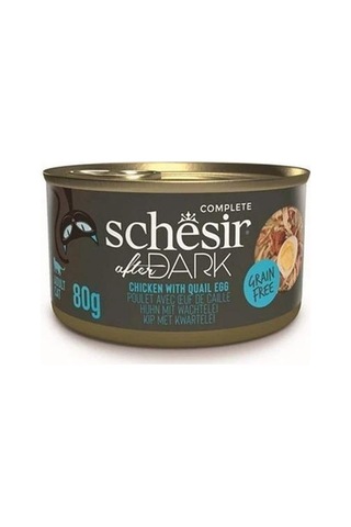Schesir After Dark Pate Tavuk Etli Ve Bıldırcın Yumurtalı Tahılsız Yetişkin Kedi Konservesi 80 Gr
