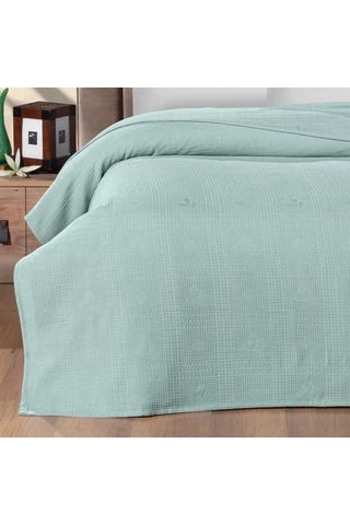 Maxstyle Çift Kişilik %100 Pamuk Pike Çağla 200x220 Cm Renkli