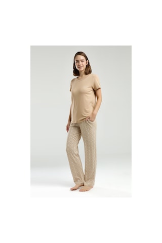 Pierre Cardin Kadın Krem Pijama Takımı Pc9001-s-v1 Krem
