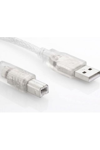 S-Link Sl-U2015 Usb2.0 1.5M  Şeffaf Yazıcı Kablosu