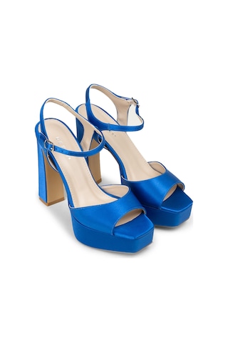 Deery Kadın Mavi Platform Abiye Ayakkabı - Sm203zmvım01
