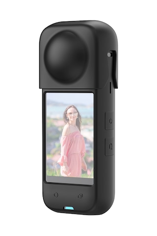 Insta360 X4 İçin Puluz Tam Vücut Toz Geçirmez Silikon Koruyucu Kılıf Siyah