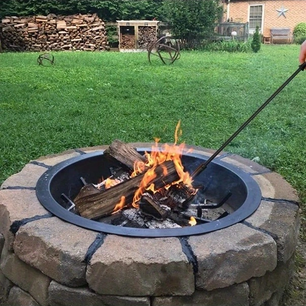 Trendooze Gaojunshop01 Dövme Metal Ateş Kancası Sku A Şömine Mangal Aksesuarı