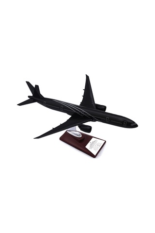 Zekupp - Maket Uçak - Boeing 777-300 1/200 - SİYAH ÖZEL TASARIM Model Uçak