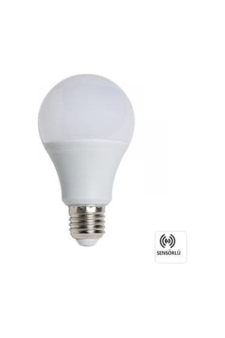 Sensörlü Led Ampul 12 W 6500K Beyaz Işık Noas
