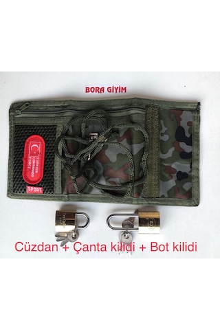 Asker Cüzdanı Ipli Askılı Bot Kilidi Çanta Kilidi Çok Renkli