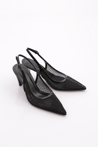 Dgn 830 Kadin Topuklu Ayakkabi Siyah