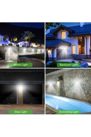 Dış Mekan Aydınlatm 100 Led Bahçe Lambası Bahçe Işıklandırma Bahçe Aydınlatma Çok Renkli