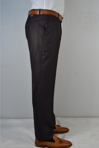 Erkek Acı Kahve Klasık Fılafıl Kumaş Pantolon Acı Kahve