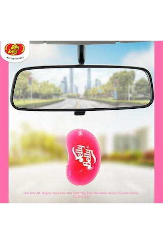 Jelly Belly 3d Hanging Asma Koku Tutti Fruitti 18gr. Muz, Mandalina, Vanilya, Ahududu Aromalı