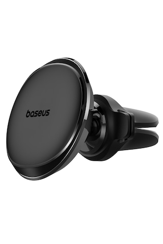 Baseus Magsafe Araç Telefon Tutucu Kablo Klipsli Havalandırma Versiyon - Siyah Parlak Siyah