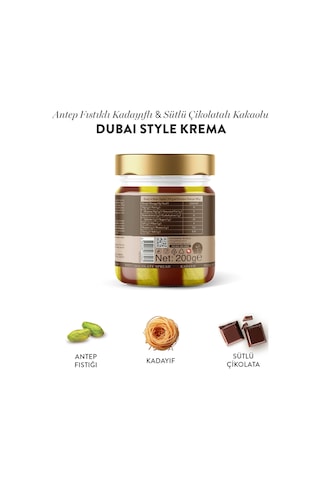 Sütlü Çikolatalı Antep Fıstığı Kreması Juva Dubai Style, 200g