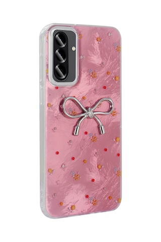 Galaxy A56 Uyumlu Kılıf Kamera Korumalı Figürlü Zore Ponti Silikon Kapak - Beyaz Beyaz