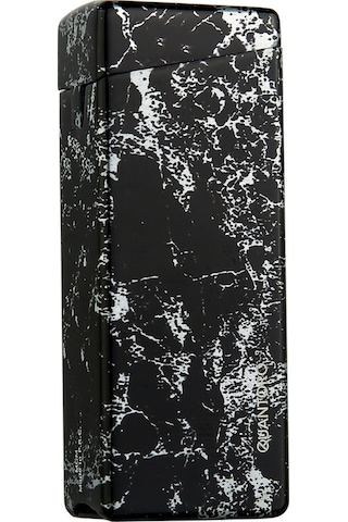 Quantoro Tek Torch Pürmüz Siyah Desenli Metal Puro Çakmağı - Trz1061