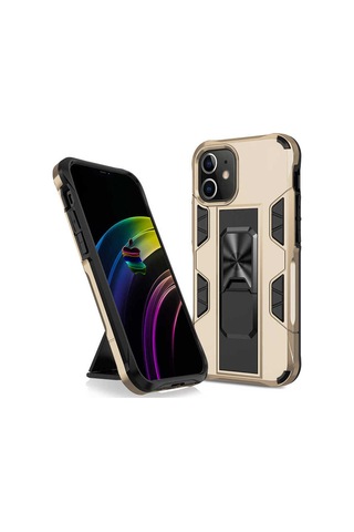 Apple Uyumlu iPhone 12 Pro Max Kılıf Zore Volve Kapak Kırmızı