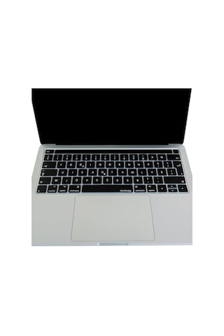 Macbook Pro Türkçe F Klavye Koruyucu A1706 A1989 A2159 A1707 A1990 A2251 A2289 A2338 A2141 Uyumlu Uk Iso Ters L Enter Silikon Keyboard Cover Siyah