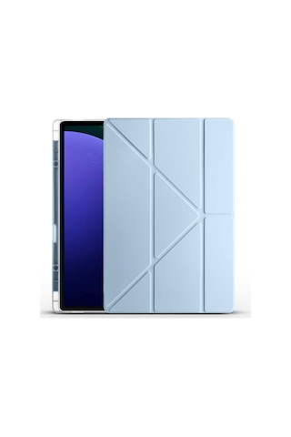 Teleplus Samsung Galaxy Uyumlu Tab S10 Ultra Sm-x926b Kılıf Trifolding Smart Katlanabilir Standlı Kapak Kapaklı Kılıf