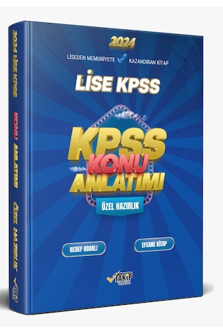 2024 Ortaöğretim Lise Kpss Tüm Dersler Konu Anlatım
