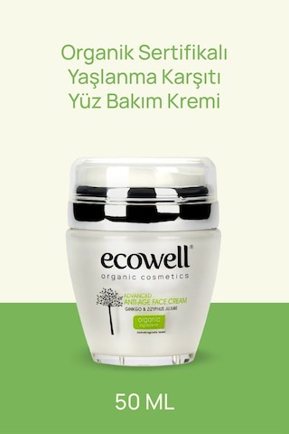 Ecowell Diamond Serisi Ginkolu Yaşlanma Karşıtı Yüz Bakım Kremi 50 Ml
