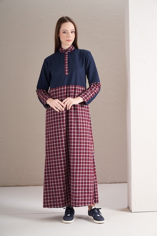 Blok Elbise Bordo Laci Bordo Laci Bordo - Lacivert