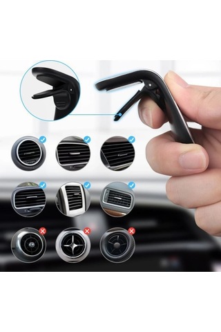 Buffer Havalanndırma Izgarasına Takılabilen Mandallı Mıknatıslı Oto Araç Içi Manyetik Telefon Tutucu Belirtilmemis