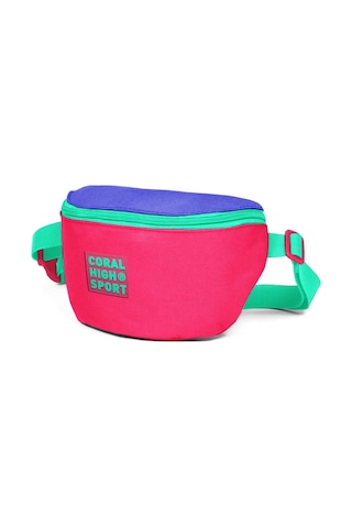Coral High Sport Neon Mercan Lavanta İki Bölmeli Bel Çantası 22618