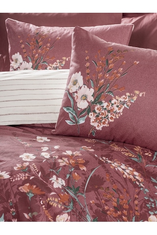 Cotton Box Feminen Çift Kişilik Nevresim Takımı Vina Bordo