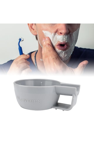 Dolıty Sabun Kupa Kase Taşınabilir Tıraş Kasesi Gri