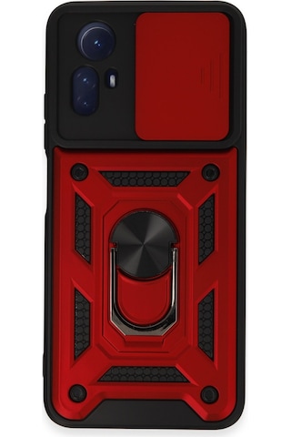 Xiaomi Redmi Note 12s Kılıf Pars Lens Sürgülü Yüzüklü Standlı Korumalı Kılıf