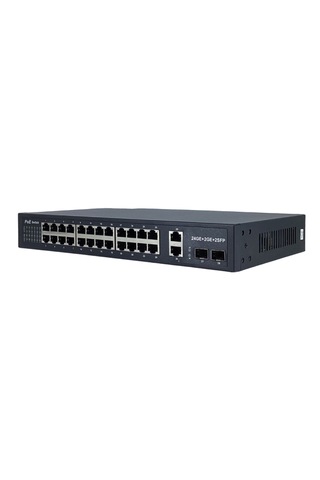 Longline 24 Port Gigabit PoE Switch 2 Uplink + 2 SFP L2 Managed 370 W