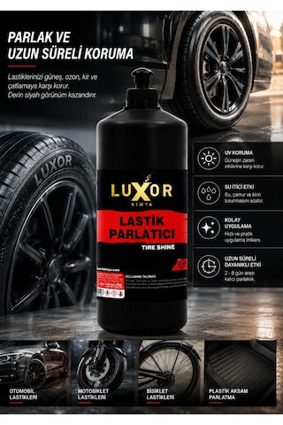 Luxor Kimya Gold Serisi Lastik Parlatıcı 473 ML + Sünger