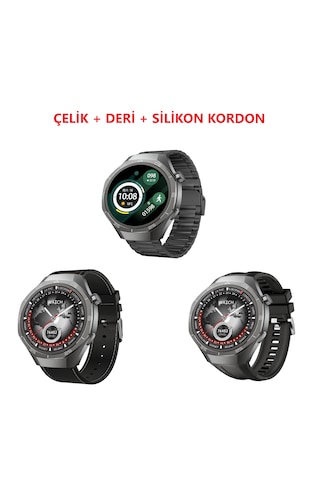 Kalobee SK40 Amoled 49 MM 3 Kordonlu Akıllı Saat (İthalatçı Garantili)