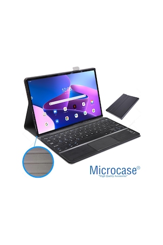 Microcase Lenovo UyumluTab M10Plus TB125FU 10.61 3.Nesil BT Klavye + Kılıf BKK4﻿﻿