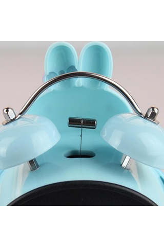 Analog Göstergeli Metal Tavşan Çalar Saat, Öğrenci Sırası Dekorasyonu B Diğer