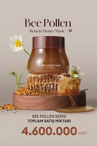 Kuru Ve Cansız Ciltlere Arı Poleni İçerikli Nemlendirici Peeling Maskebee Pollen Renew Honey Mask