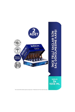 Bioxcin Quantum Saç Bakım Serumu 6 Ml X 15 2 Adet