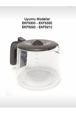 Electrolux Uyumlu EKF5300 - EKF5330 Kahve Makinesi Cam Demlik