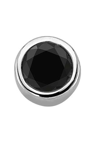 Sirius 0.15 Karat Siyah Pırlanta Tektaş Erkek Küpesi 0815E0039