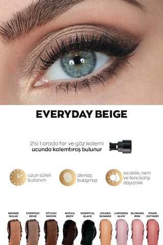 Avon Power Stay Kalem Göz Farı Everyday Beige