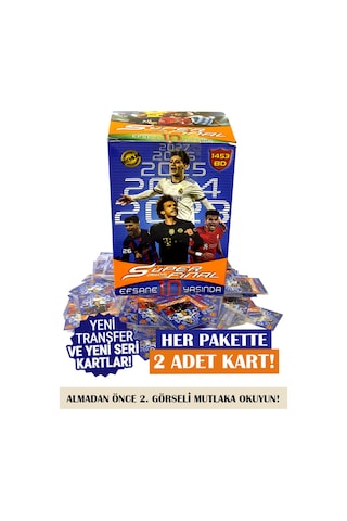 Futbolcu Kartları Süper Final 25 Adet 50 Kart 2023 Futbol Oyun Kartları Yeni Sezon Premium
