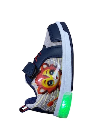 Lafonten Bebek Işıklı Spor Ayakkabı Lacivert Gri Kırmızı Yeşil - 847832073 Lacivert Gri Kırmızı Yeşil