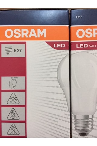 Osram 8.5W Led Ampul E27 Beyaz Işık 6500K 806Lm -- Yeni Seri --