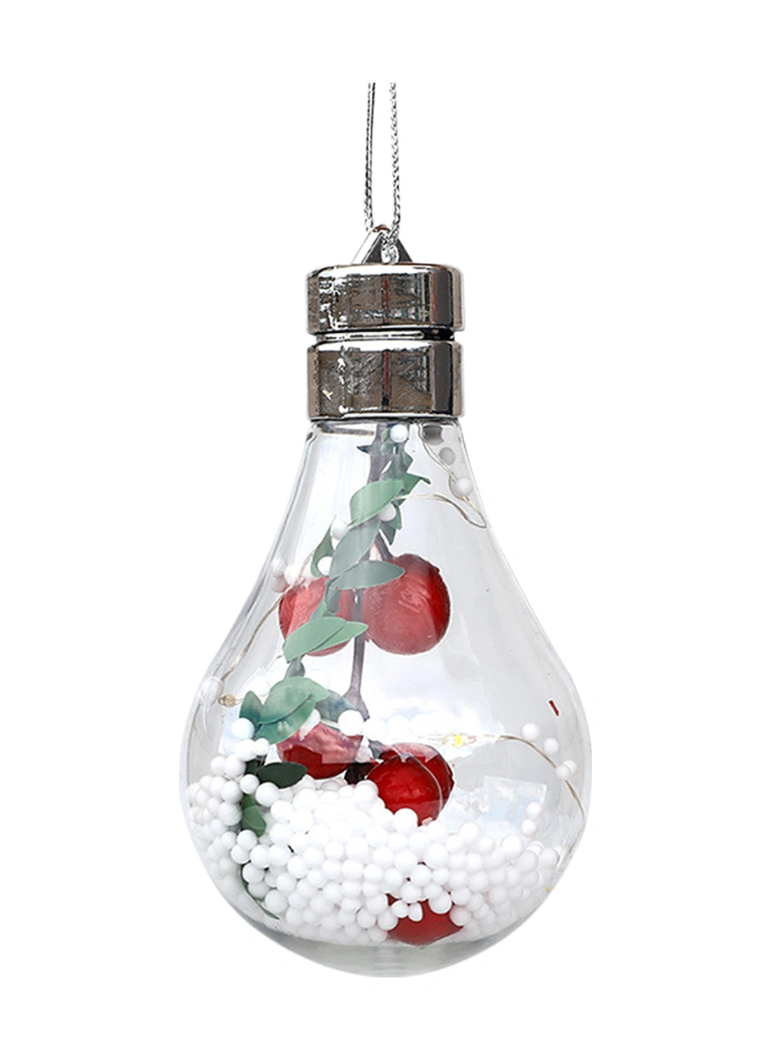 Youmex Led Askı Lambaları, Noel Dekorasyonu İçin Şeffaf Top Şeklinde, Ip44 Su Geçirmez, Isınma Beyazı Işık, Dış Mekan Ve İç Mekan Uyumlu