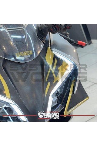 Cfmoto 450sr Ön Kafa Sticker Rr Design Gold Sticker Etiket Diğer