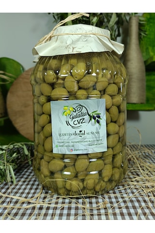Aydın Yöresi Memecik Cinsi Sofralık Tatlandırılmış Kırma Zeytin 3 Kg