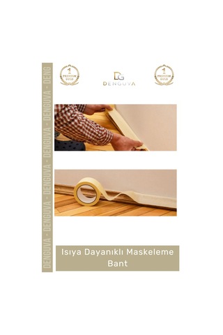 Kapıpencerebantı Hotmelt Isıya Dayanıklı Krep Kağıt Endüstriyel Maskeleme Güçlü Boya Badana Bandı -